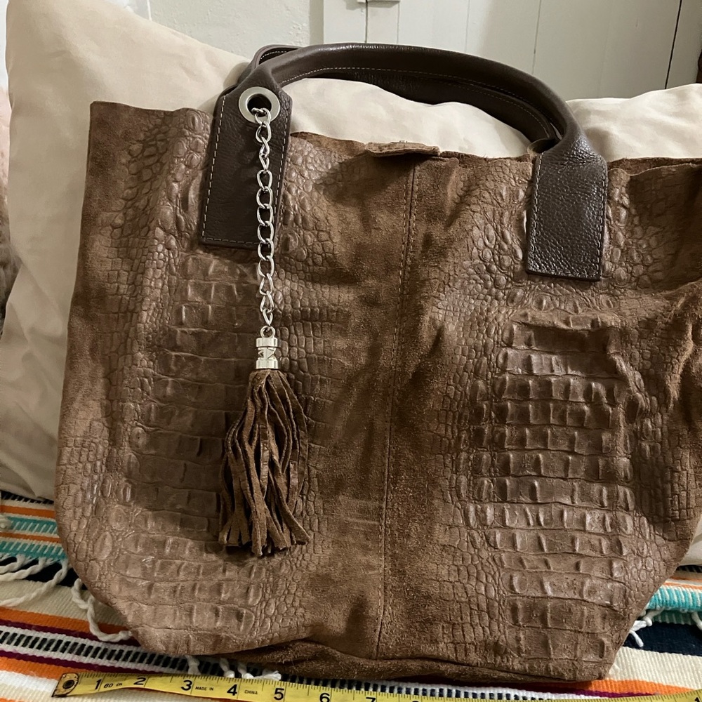 Italian leather tote